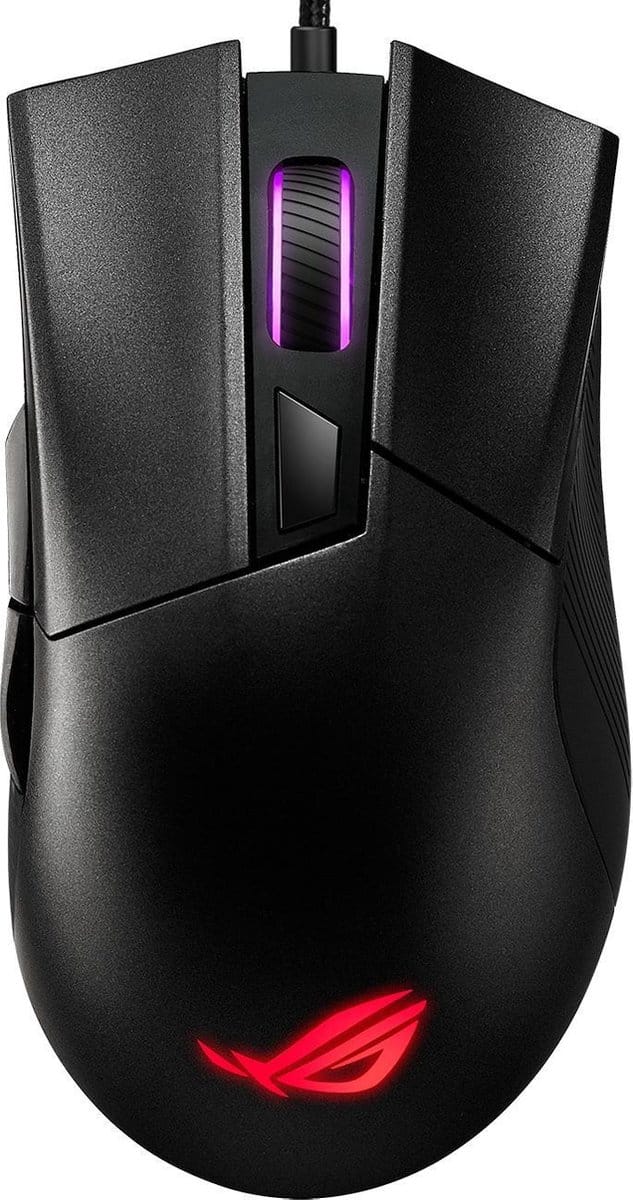 ASUS ROG Gladius II Core - Gaming muis - Optisch - 6 knoppen - Zwart