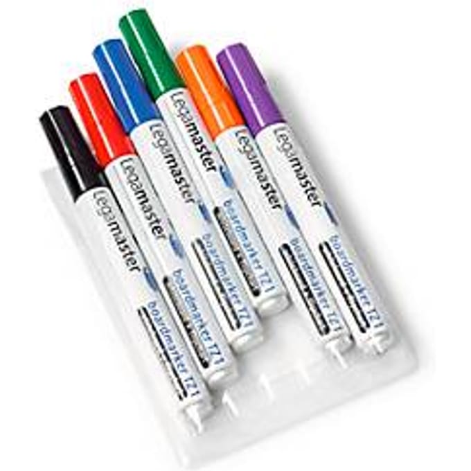 Boardmarker TZ1, voor flipovers en whiteboards, 6 stuks, diverse kleuren