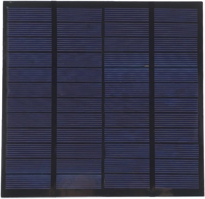Zonnepaneel - Zonne-energie - Buiten opladen - Compact en draagbaar - 3W 12V - Zwart
