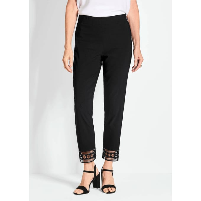 Broek LOUISA - zwart - Gr. 27 van Goldner Fashion