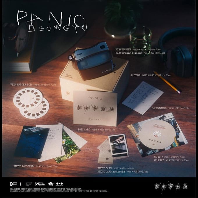 BEOMGYU's Mixtape Panic NO POB (ALBUM ONLY) brown