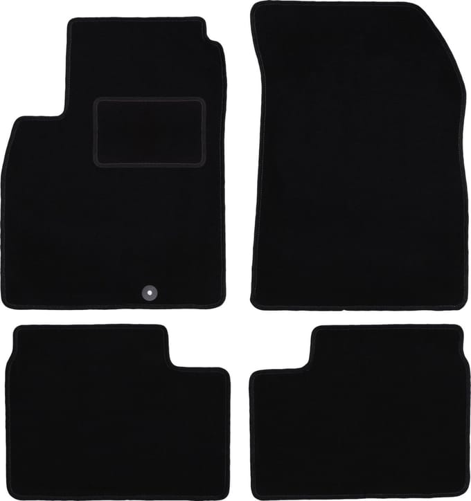 Zwarte veloursmatten voor: Nissan Micra K13 hatchback (2010-2016)