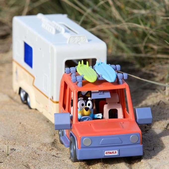 BLUEY - Bluey's 4WD Auto en Kampeeravonturen Deluxe Speelset