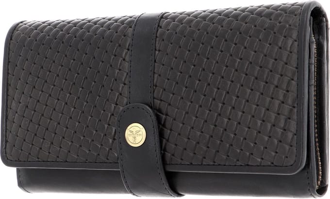 CHIEMSEE Portemonnee Antwerp Wallet with Flap Black Zwart