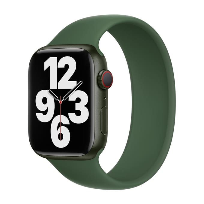 Apple Siliconen solobandje voor de Apple Watch | 38/40/41/42 mm - Maat 1 - Clover
