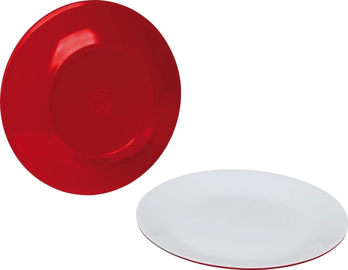 Bo-Camp Ontbijtbord - 100% Melamine - Ø 21,5 Cm - Two-tone Rood