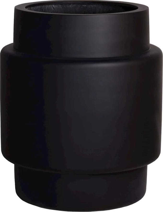 Billund big black Ø60 x H70 cm | plantenbak | zwart