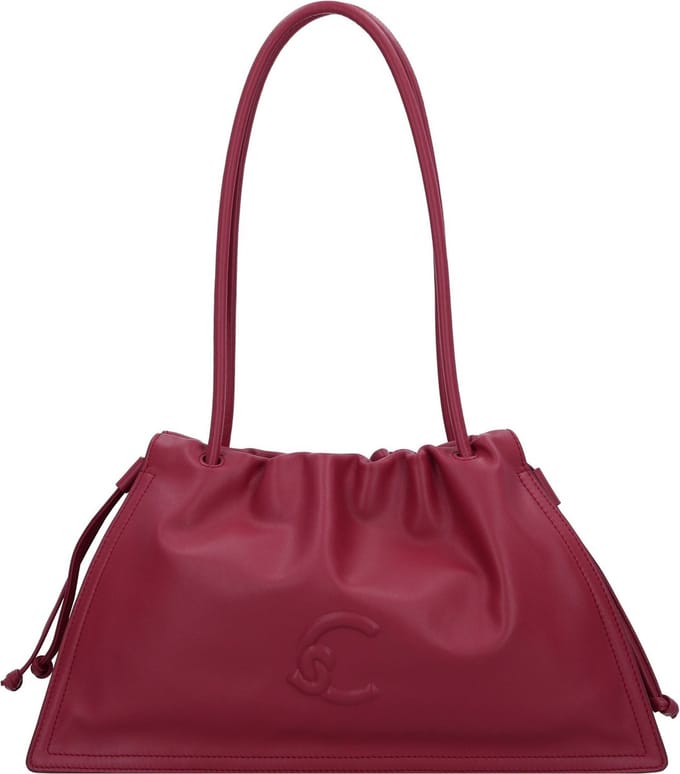 COCCINELLE Leren Schoudertas Dulse Shoulderbag Sangria (rood)paars