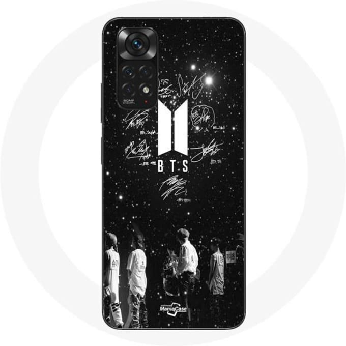 Hoesje - BTS - Xiaomi Redmi Note 11s 4G - Flexibel - Zwart - BTS Leden