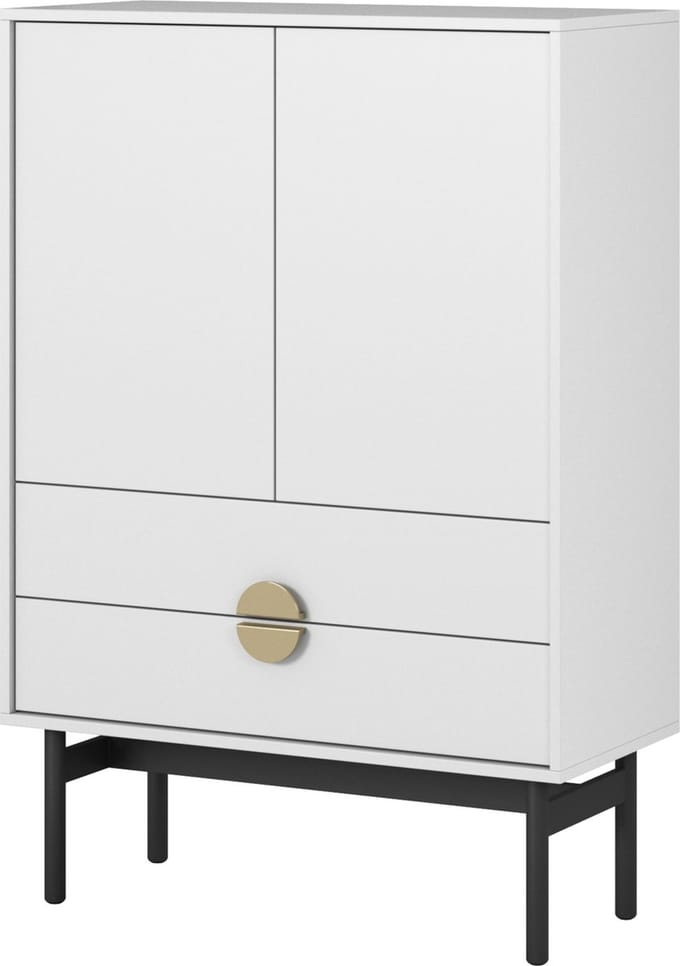 Selsey Stoon - Hoge kast - 85 cm - wit