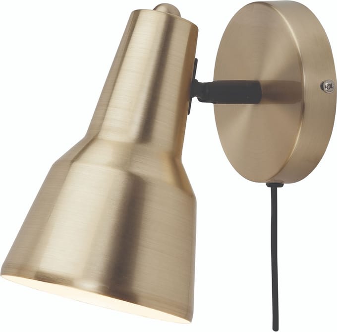it's about RoMi Wandlamp Valencia - Goud - 13x22x20cm - Binnen Modern,Luxe