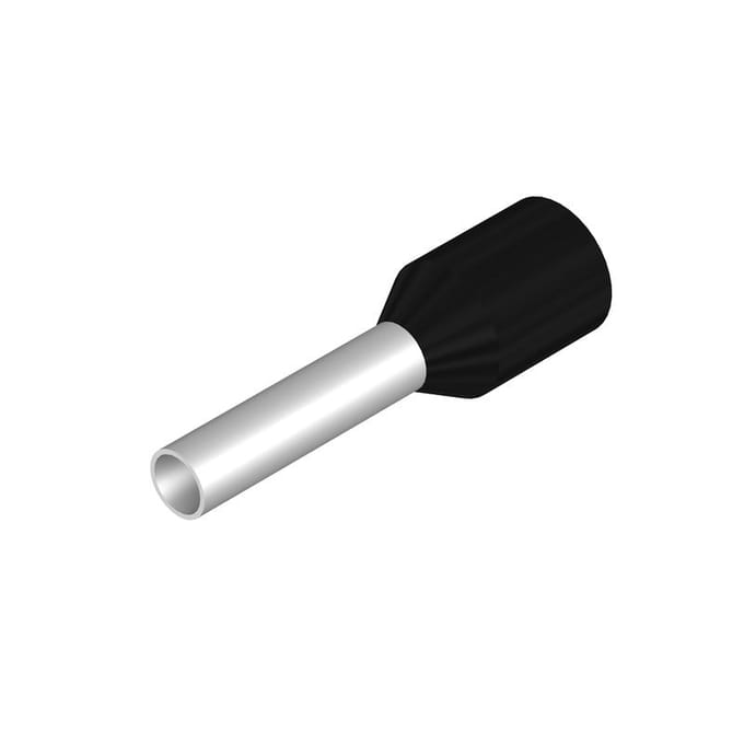 Weidmüller 9019120000 Adereindhulzen 1.5 mm² Deels geïsoleerd Zwart 500 stuk(s)