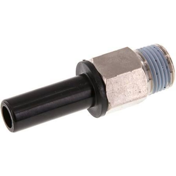 12mm x 3/8'' NPT insteekfitting Messing/PA 66 Buitendraad NBR [2 Stuks]