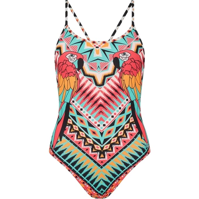 Zoggs Dames Starback All-Over Print Eénstuk Badpak (Multikleur)