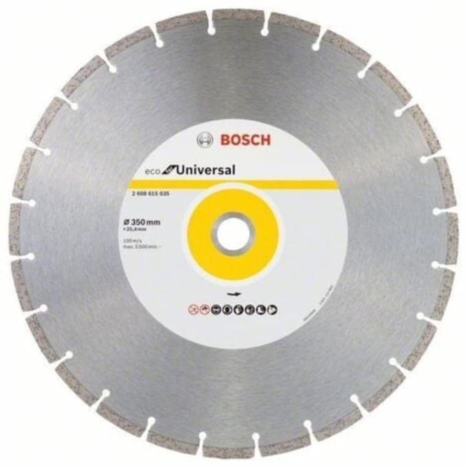 Bosch ECO for Universal - Diamantschijf - 350x25,4mm - Segmentzaag