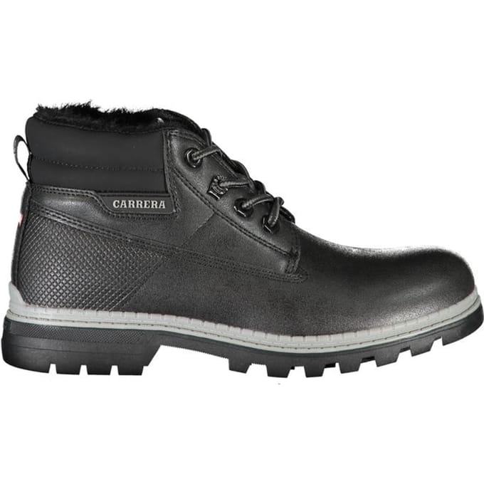 Heren Zwarte Faux Leren Enkellaarzen Ca25370
