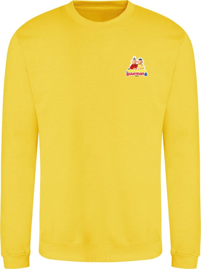 Crew sweater Buurman & Buurman Geel M