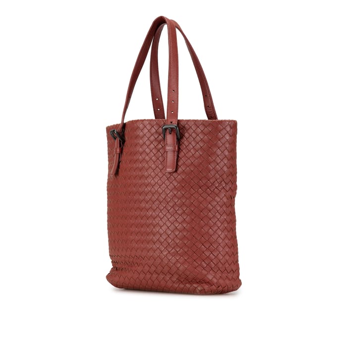 Intrecciato Leren Tote