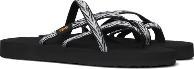 Teva W Olowahu Dames Slippers - Zwart/Wit - Maat 36