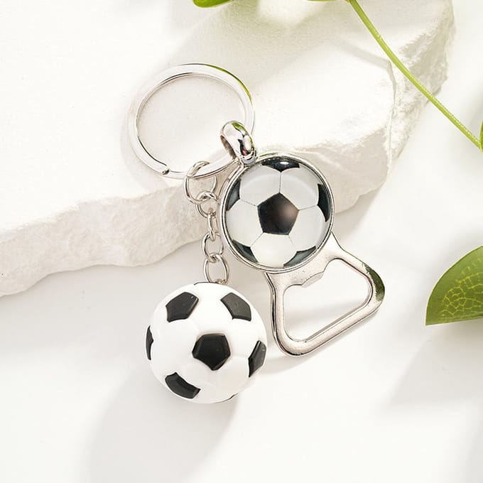 Flessenopener sleutelhanger - Voetbal