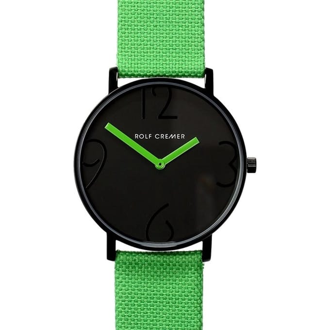 Rolf Cremer Flat 44 Groen 504807 Design Horloge XL - 44mm