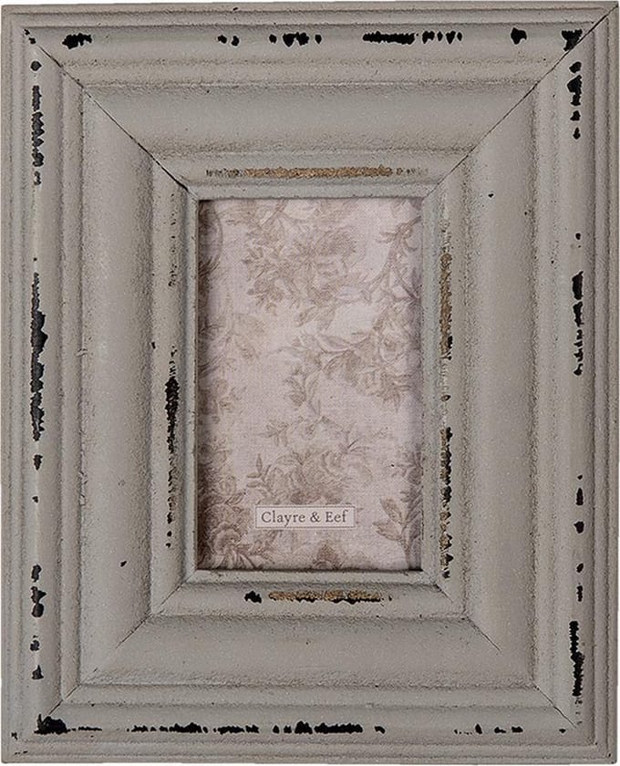 Clayre & Eef Fotolijst 5x7 cm Grijs MDF