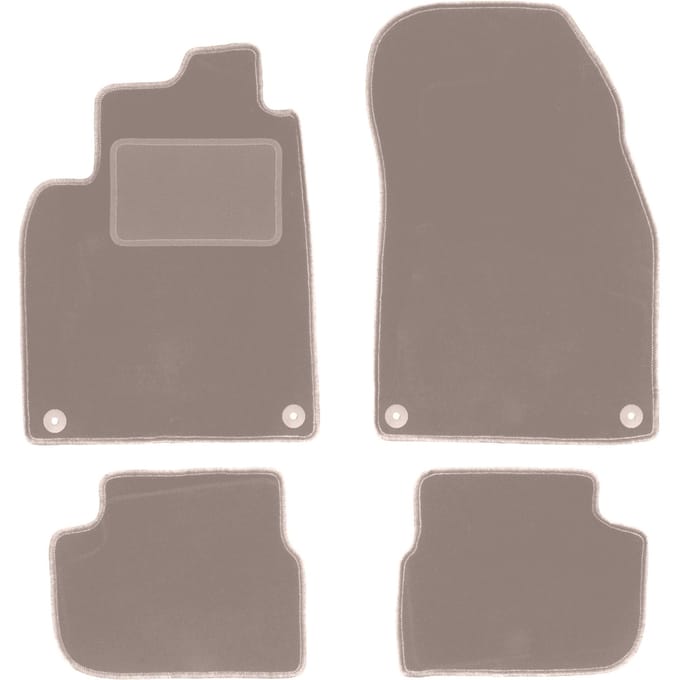 Beige veloursmatten voor: Saab 9-3 II cabrio (2002-2014)