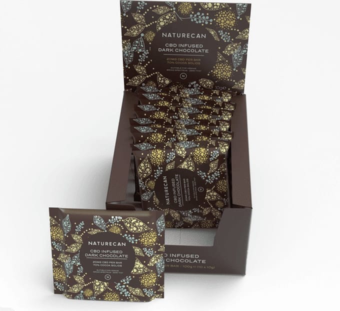 Naturecan CBD Chocolade - Puur - 10 Stuks - THC-vrij