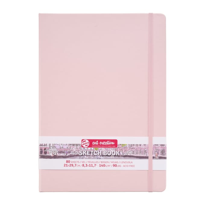 Schetsboek talens art creation 210x300mm roze | 5 stuks