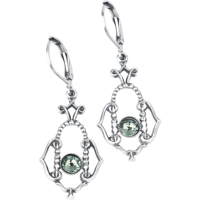 Krikor - Gothic Oorbel - Waldhauch - voor Vrouwen - zilverkleurig