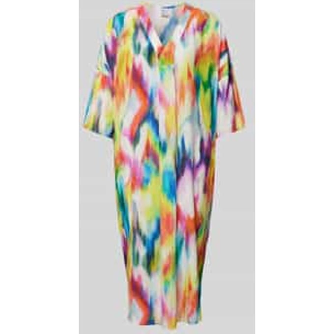 Midi-jurk in batiklook