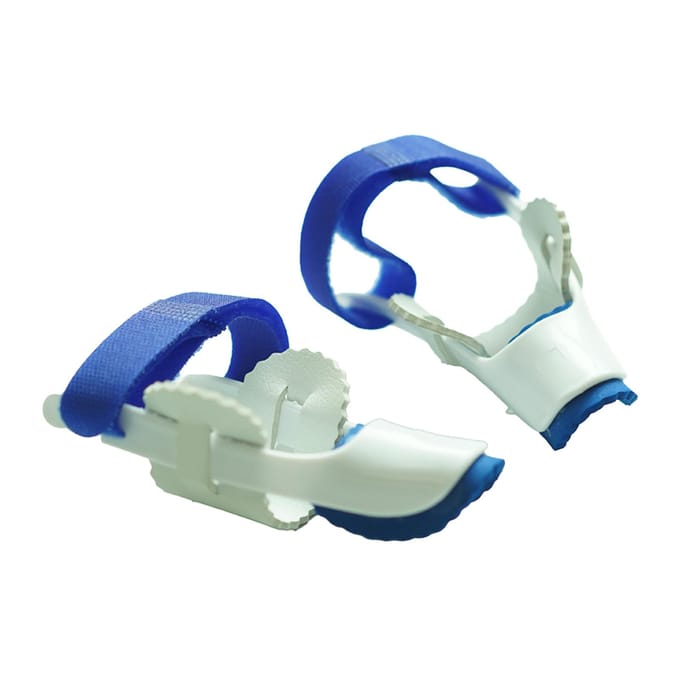 Hallux Valgus Corrector Verstelbare Bunion Corrector Teenspalk Teenbeugel Grote teen stijltang blue