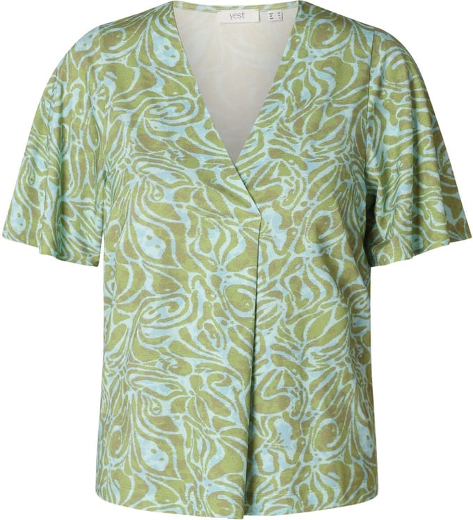 YEST Bryony Essential - Botanic Green/Multi - maat 48