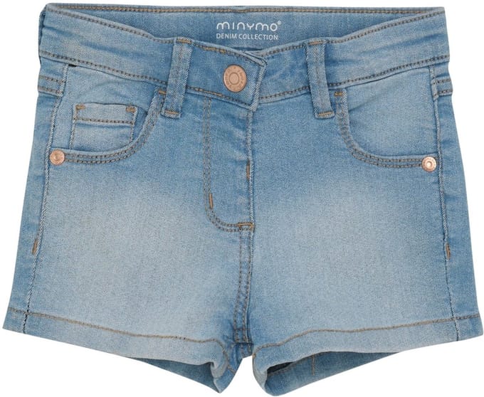 Minymo kindershort 'Girl Power' van stretchstof