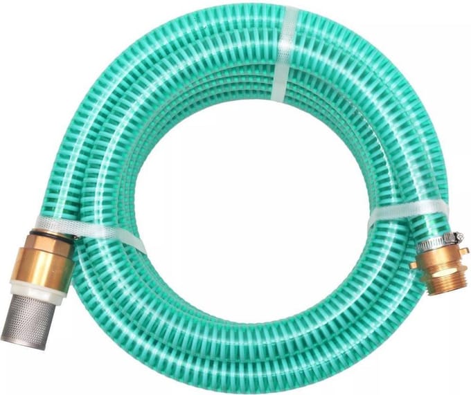 Zuigslang Waterpomp 3MTR 25 mm met Messing Koppelingen - Zuig slang voor pomp