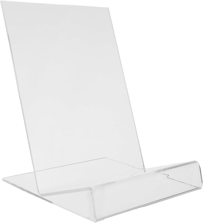 Puzzelstandaard - Leesstandaard - Puzzel Organisatie - Stabiele Brede Voet - 20 x 15 cm - Transparant