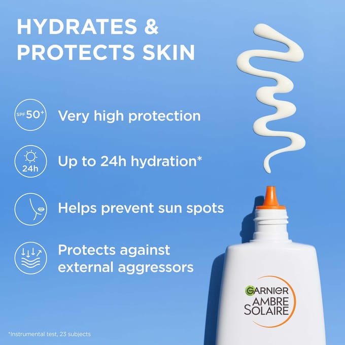Garnier Ambre Solaire SPF50+ Suncream Face, Body & Aftersun Bundle