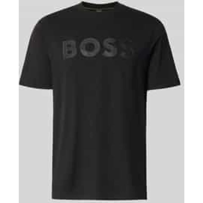 regular fit T-shirt van puur katoen model 'TS_STRUCTURE LOGO 1027473'