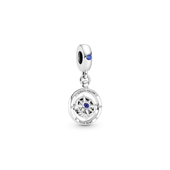 Pandora Horoscoop Kompas Hanger Dames Sieraden Zilver 790099C01 Silver,F white