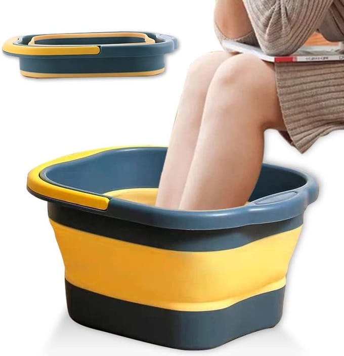 Opvouwbaar Voetbad met Massagefunctie - Draagbaar en Multifunctioneel, Ideaal voor Thuisgebruik en Ontspanning