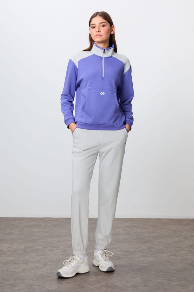 Kleurblok Fleece Trainingspak Set