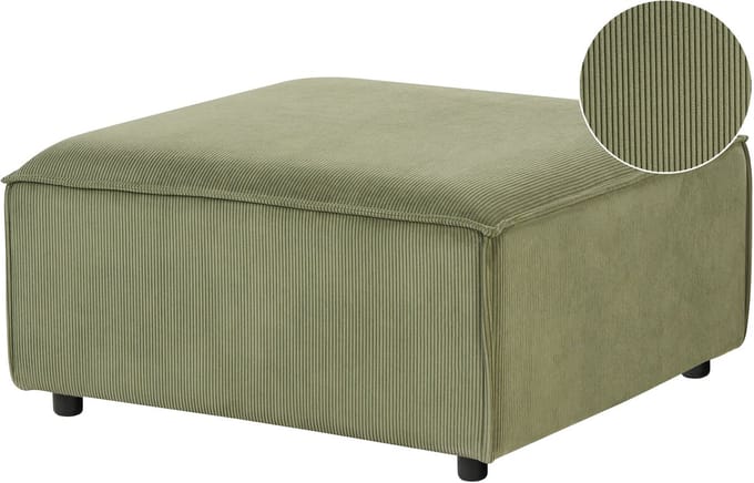 ARDAL - Ottomaan - Groen - Corduroy