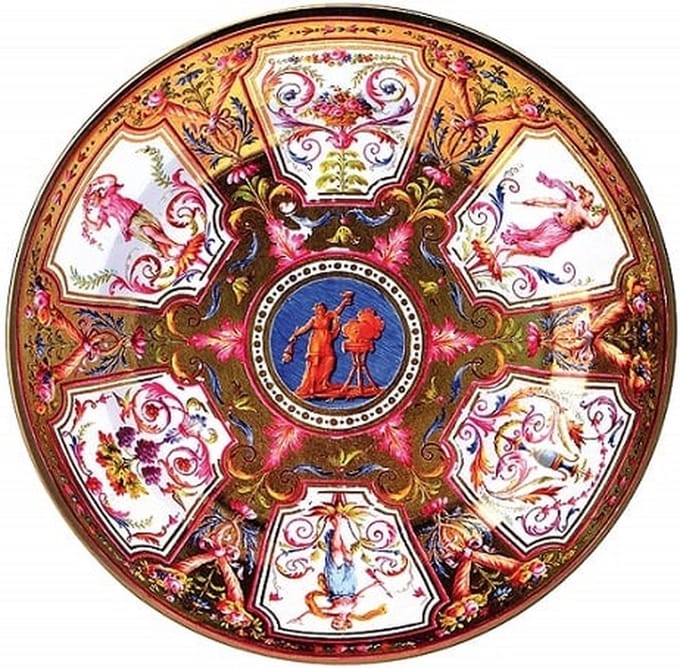 Bord metaal Arabesque Art Ø26cm