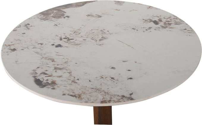 Ronde Bistro Keukentafel Keramisch Marmer