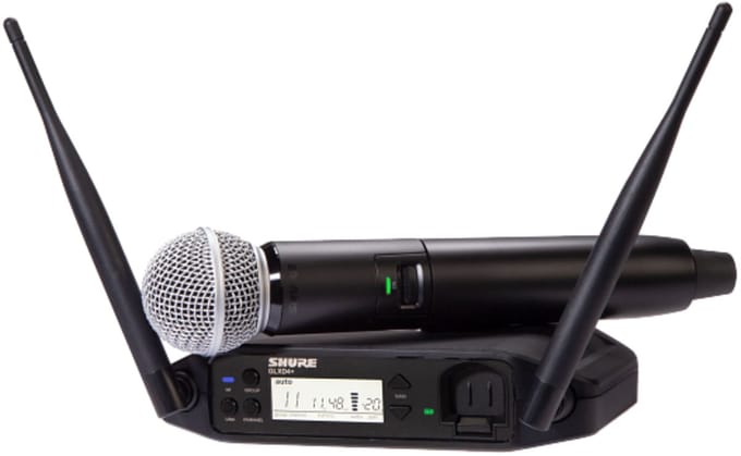 Shure Wireless Vocal System - SM58 Microphone & GLXD4+ Receiver