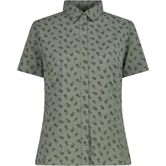 Vrouwelijke elastische bloemetjesblouse CMP