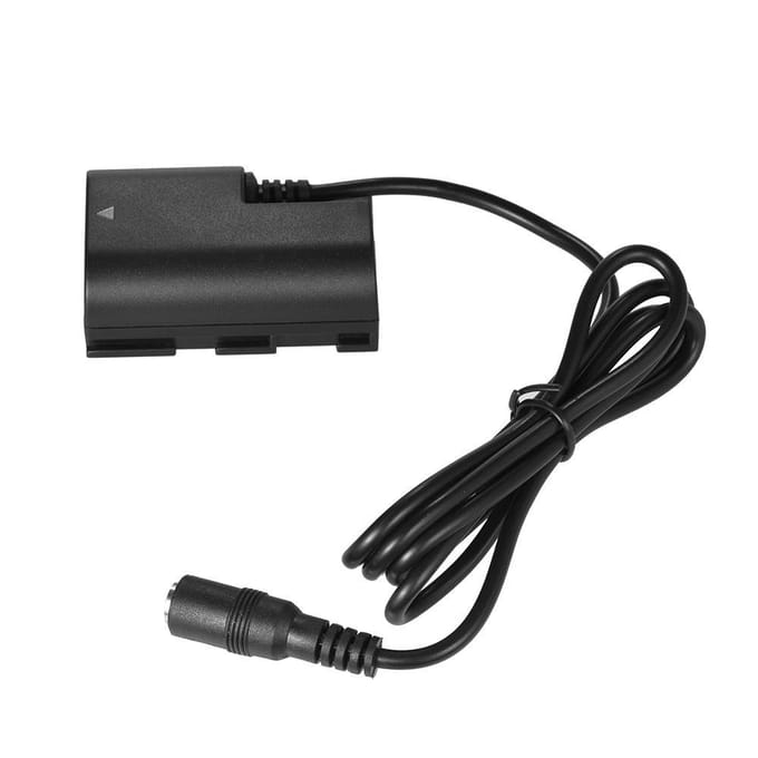LP-E6 Volledig Gedecodeerde Dummy Batterij DC Koppelaar Connector voor Canon Camera gray