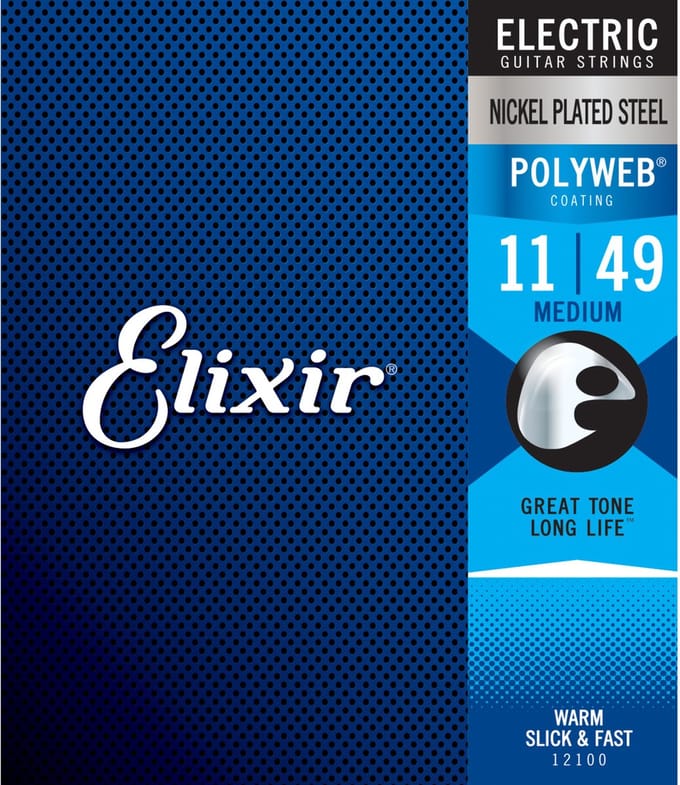 Elixir 12100 Polyweb Snaren voor Elektrische Gitaar (11-49)