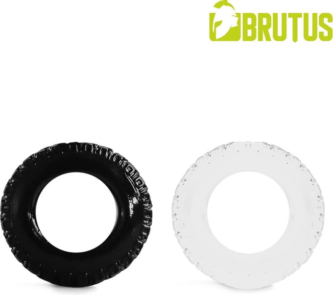 Brutus - Profilo - Rekbare Cockringen Set - Transparant/Zwart