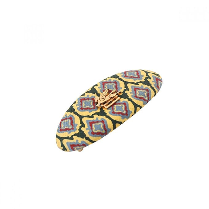 Etro Wf6b0002aa045 X0891 Strik Geometrisch Zijde Haarclip WF6B0002AA045 X0891 beige